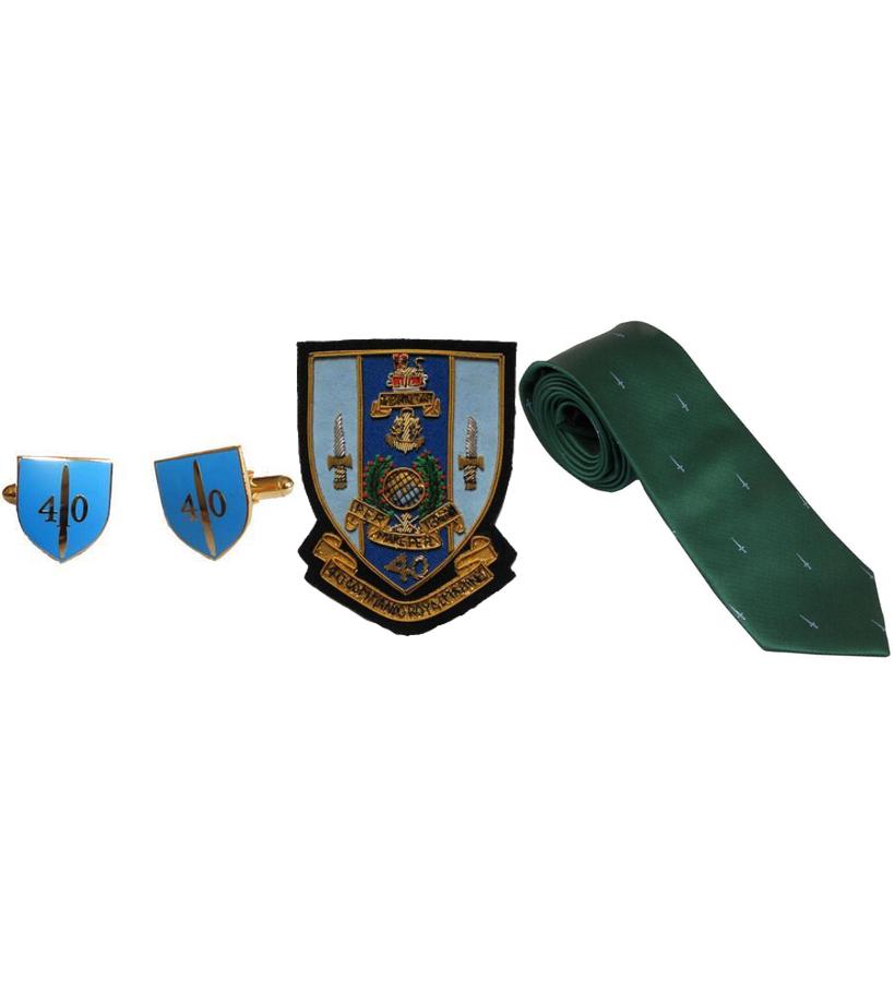 Official Merchandise for 40 Commando Royal Marines, 40 Commando PRI Shop, 40 Commando Shop, 40 Commando Tie, 40 Commando Cufflinks, 40 Commando Blazer Badge