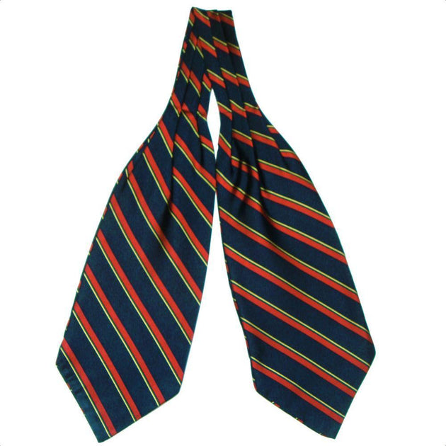 Velasca | Cravate En Laine Regimental. Rayures Bleues Et Bordeaux