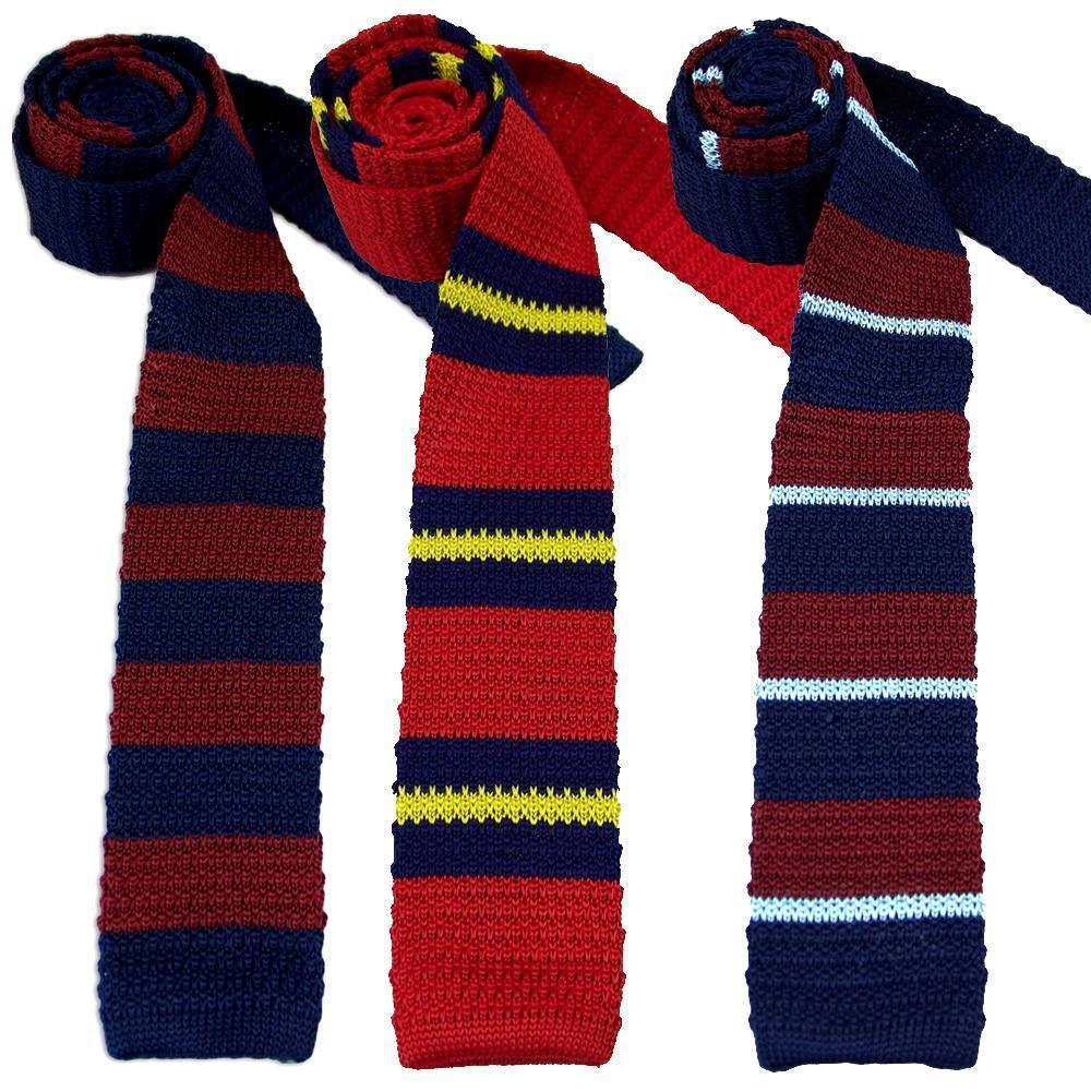 Regimental Knitted Ties, Royal Artillery Knitted Silk Tie, Royal Signals Knitted Silk Tie, Brigade of Guards Knitted silk Tie, Royal Anglian Knitted Silk Tie, PWRR Knitted Silk Tie, Regiment Knitted Tie