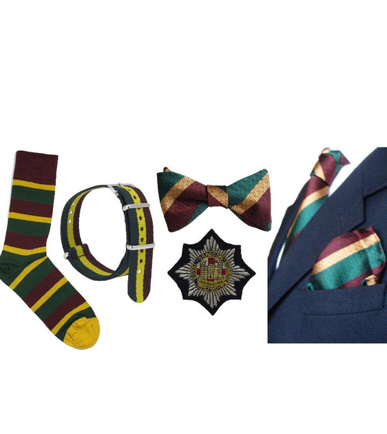 Royal Dragoon Guards Silk Non Crease Tie | bespoketiesedit Royal Dragoon Guards Silk Non Crease Tie | bespoketiesedit