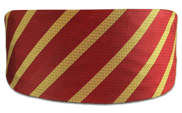 9th/12th Royal Lancers Silk Non Crease Cummerbund Cummerbund, Silk The Regimental Shop Red/Gold one size fits all 