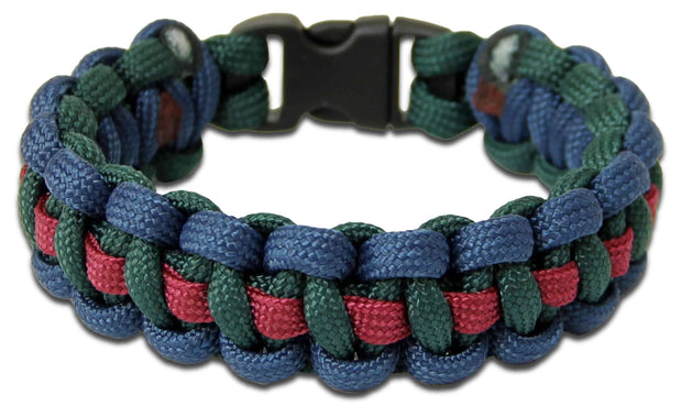 Black Watch Paracord Bracelet Bracelet, paracord The Regimental Shop XS - 15cm for 13cm wrist Blue/Green/Maroon 