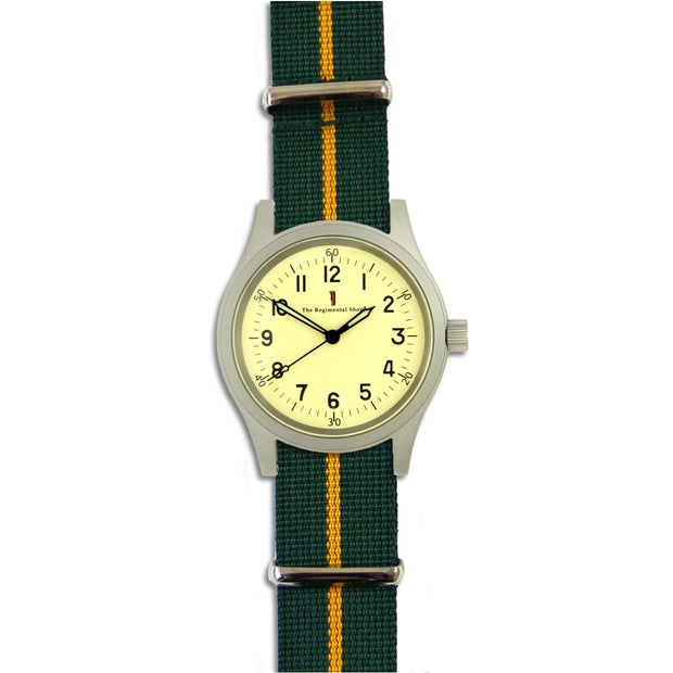 Devonshire and Dorsets M120 Watch M120 Watch The Regimental Shop Green/Orange/Silver  
