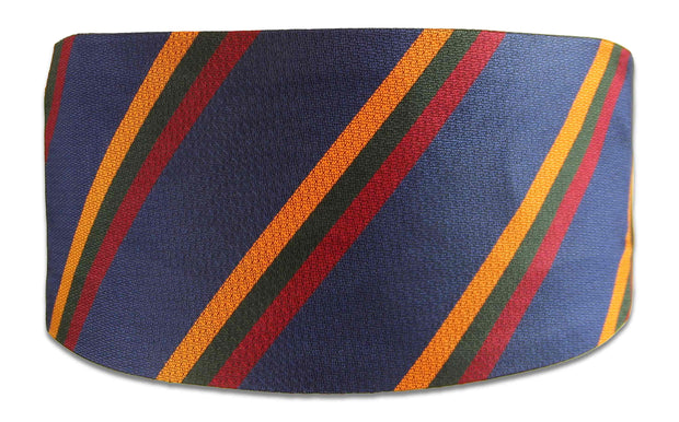 Duke of Lancaster's Silk Non Crease Cummerbund Cummerbund, Silk The Regimental Shop Blue/Orange/Green/Red one size fits all 