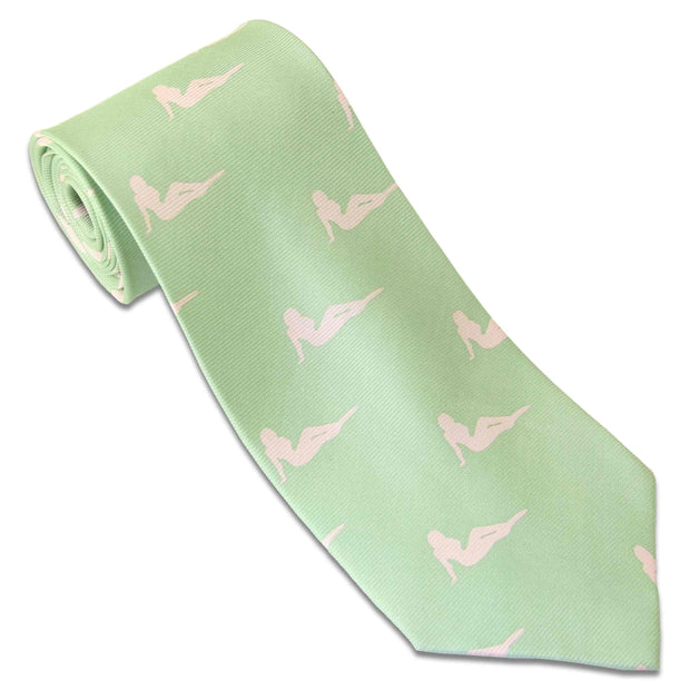 Pink Ladies Tie (Silk) Tie, Silk, Woven The Regimental Shop Green/Pink one size fits all 