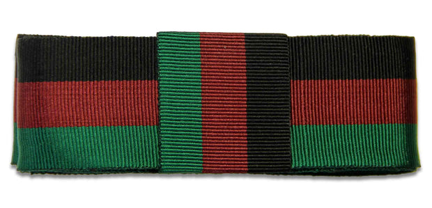 Queen's Lancashire Regiment Ribbon for any brimmed hat Ribbon for hat The Regimental Shop 75cm (30") with Loop Black/Maroon/Green 