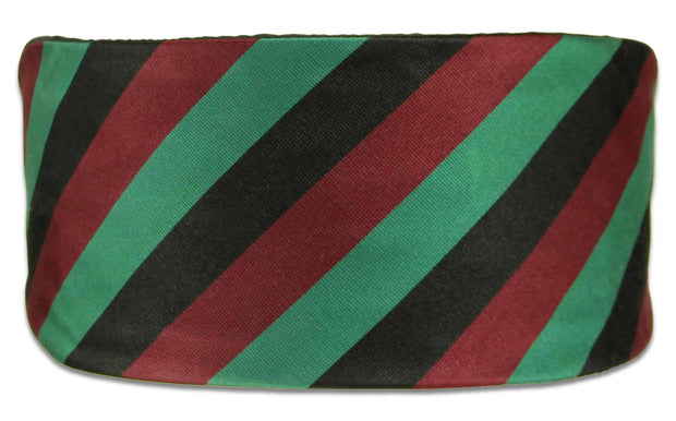 Queen's Lancashire Regiment Silk Cummerbund Cummerbund, Silk The Regimental Shop Black/Maroon/Green one size fits all 