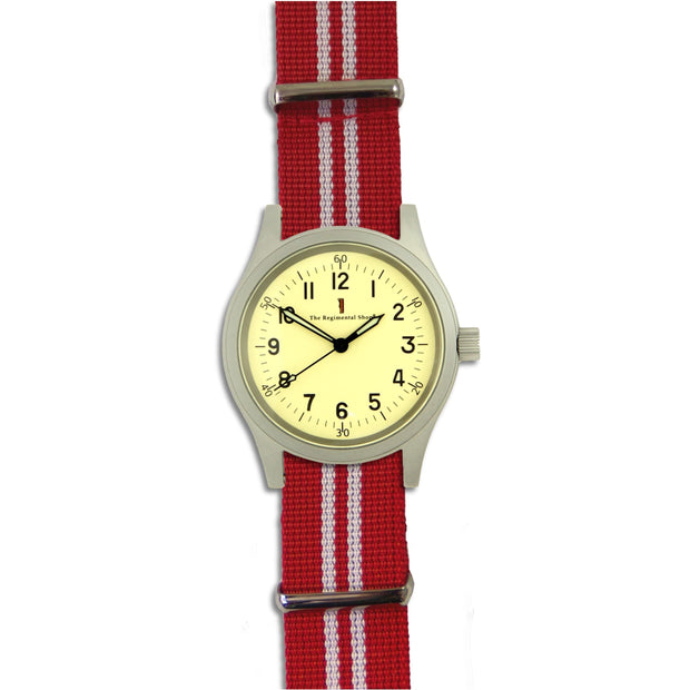 Queen's Royal Lancers M120 Watch M120 Watch The Regimental Shop Silver/Yellow/Red/White  