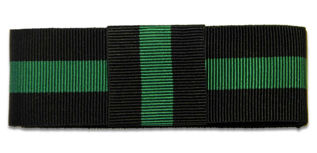 Rifle Brigade Ribbon for any brimmed hat Ribbon for hat The Regimental Shop 75cm (30") with Loop Black/Green 