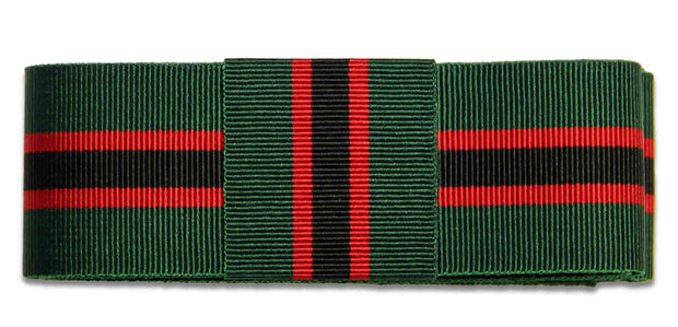 Rifles Regiment Ribbon for any brimmed hat Ribbon for hat The Regimental Shop 75cm (30") with Loop Green/Black/Red 