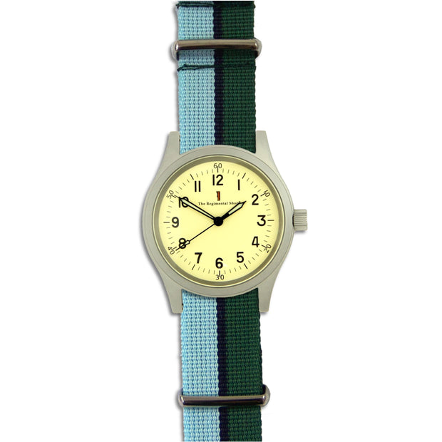Royal Corps of Signals M120 Watch M120 Watch The Regimental Shop Silver/Yellow/Blue/Green  