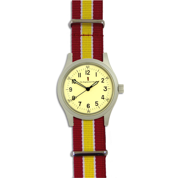 The Royal Lancers M120 Watch M120 Watch The Regimental Shop Silver/Yellow/Red/White  