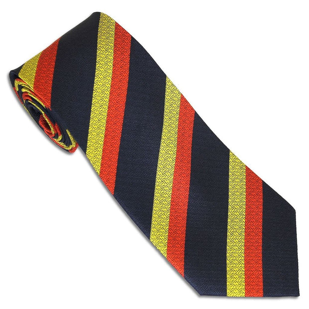 15th/19th The King's Royal Hussars Tie (Silk Non Crease) Tie, Silk Non Crease The Regimental Shop Navy Blue/Red/Yellow one size fits all 