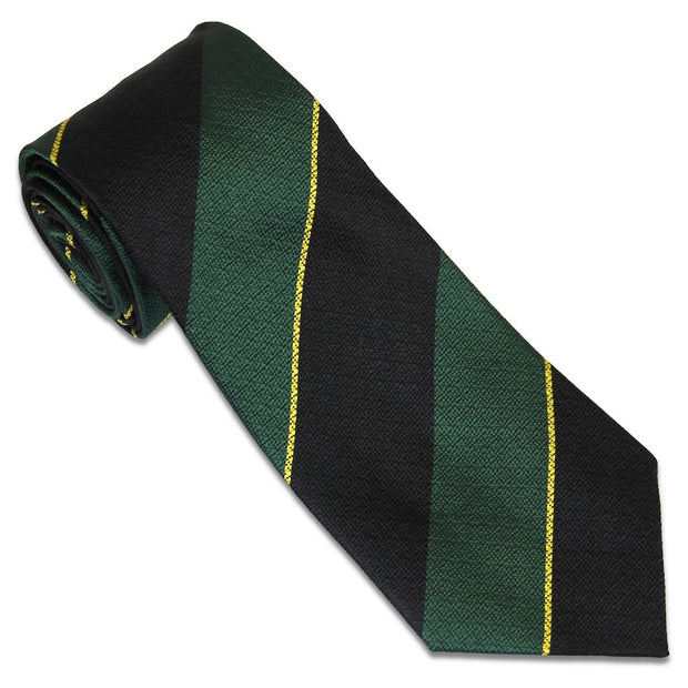 19 CSS Battalion Tie (Silk Non Crease) Tie, Silk Non Crease The Regimental Shop Black/Green/Yellow one size fits all 