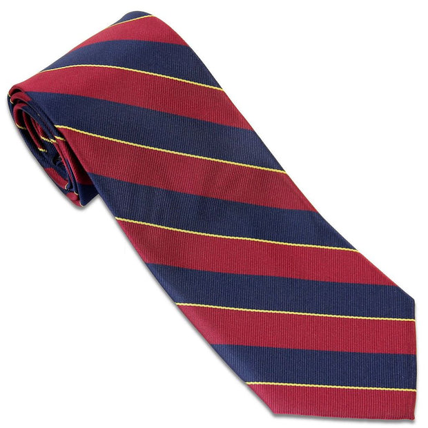 1st The Royal Dragoons Tie (Polyester) Tie, Polyester The Regimental Shop Blue/Maroon/Yellow one size fits all 