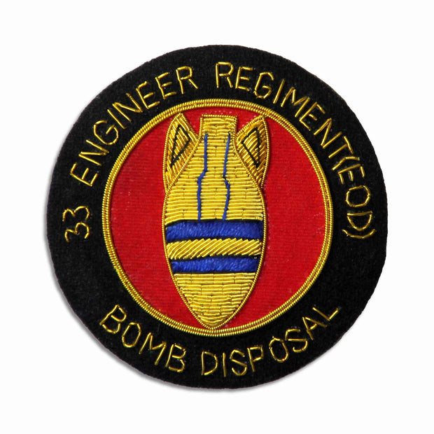 33 Engineer Regiment Blazer Badge Blazer badge The Regimental Shop Black/Red/Gold/Blue One size fits all 