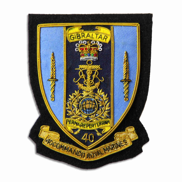 40 Commando Blazer Badge Blazer badge The Regimental Shop Black/Gold/Blue One size fits all 