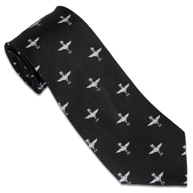 4 Parachute Regiment Tie (Silk) Tie, Silk, Woven The Regimental Shop Black/Silver one size fits all 