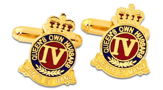 4th Queen's Own Hussars Cufflinks Cufflinks, T-bar The Regimental Shop Gold/Red/Blue/Yellow one size fits all 