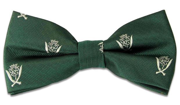 7th Duke of Edinburgh's Own Pre-tied Polyester Bow Tie Bowtie, Polyester The Regimental Shop Green/Silver one size fits all 