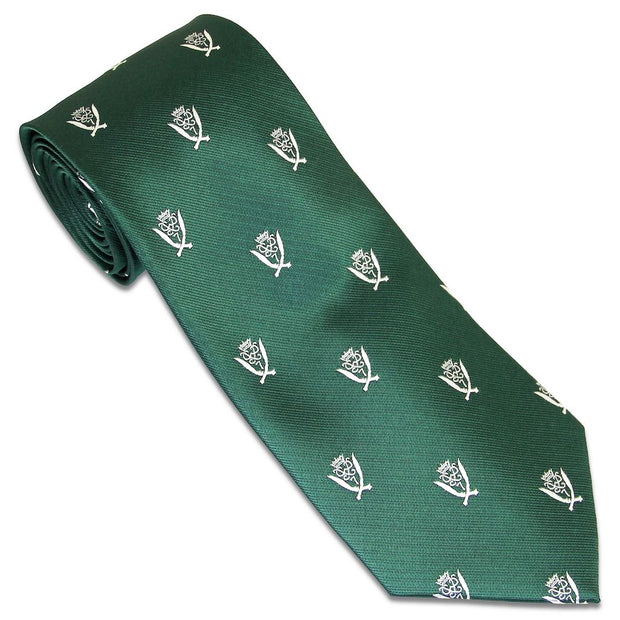 7th Duke of Edinburgh's Own Gurkha Rifles Tie (Polyester) Tie, Polyester The Regimental Shop Green/Silver one size fits all 