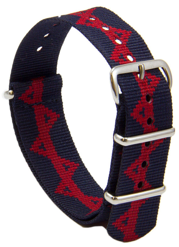 Honourable Artillery Company G10 Watch Strap Watch Strap, G10 The Regimental Shop Navy Blue/Red one size fits all 