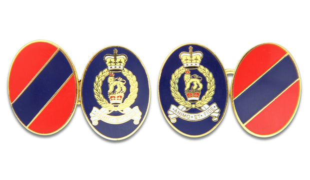 Adjutant General's Corps Cufflinks Cufflinks, Gilt Enamel The Regimental Shop Gold/Red/Blue one size fits all 