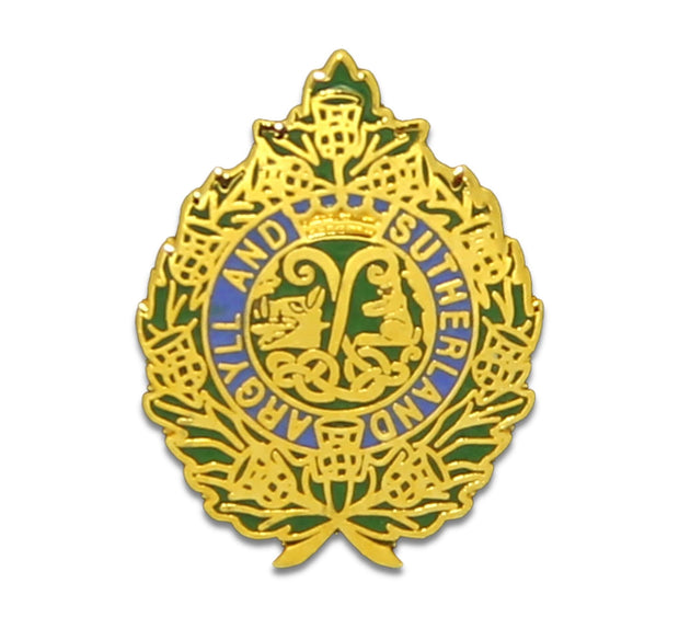 Argyll & Sutherland Highlanders Lapel Badge Lapel badge The Regimental Shop Gold/Green/Blue 1 x 2cm 
