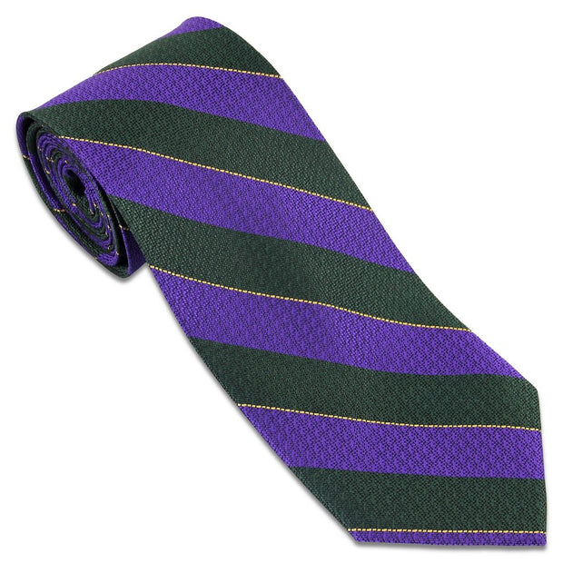 Argyll & Sutherland Highlanders Tie (Silk Non Crease) Tie, Silk Non Crease The Regimental Shop Purple/Green/Gold one size fits all 
