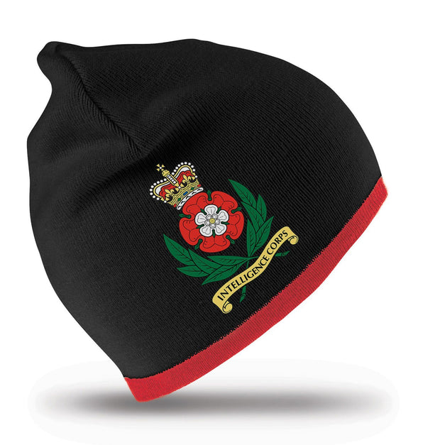 Intelligence Corps Regimental Beanie Hat Clothing - Beanie The Regimental Shop Black/Red one size fits all 