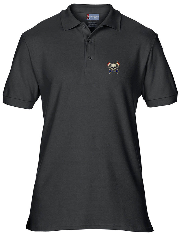 The Royal Lancers Polo Shirt Clothing - Polo Shirt The Regimental Shop 36" (S) Black 