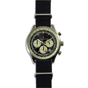 Military Chronograph Watch with Black G10 Strap Chronograph The Regimental Shop   