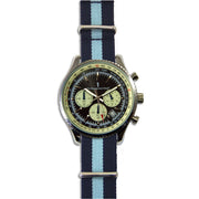 Navy & Sky Blue Military Chronograph Watch Chronograph The Regimental Shop   