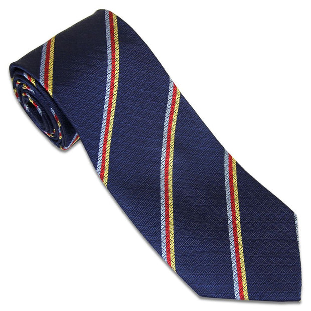 The Royal Corps of Army Music Tie (Silk Non Crease) Tie, Silk Non Crease The Regimental Shop Navy Blue/Yellow/Red/Light Blue one size fits all 