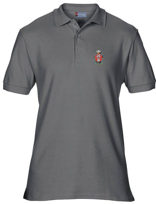 Princess of Wales's Royal Regiment Polo Shirt Clothing - Polo Shirt The Regimental Shop 42" (L) Charcoal 