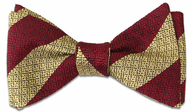 Cheshire Regiment Silk Non Crease (Self Tie) Bow Tie Bowtie, Silk The Regimental Shop Maroon/Gold one size fits all 