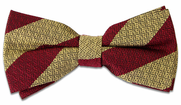 Cheshire Regiment Silk Non Crease (Pretied) Bow Tie Bowtie, Silk The Regimental Shop Maroon/Gold one size fits all 