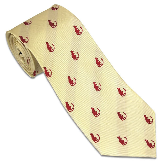 Desert Rats (7th Infantry Brigade) Tie - sand (Silk) Tie, Silk, Woven The Regimental Shop Sand/Red one size fits all 