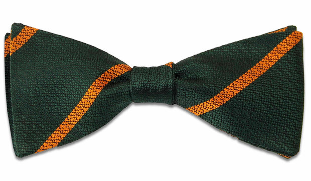 Devonshire and Dorset Regiment Silk Non Crease (Self Tie) Bow Tie Bowtie, Silk The Regimental Shop Green/Gold one size fits all 