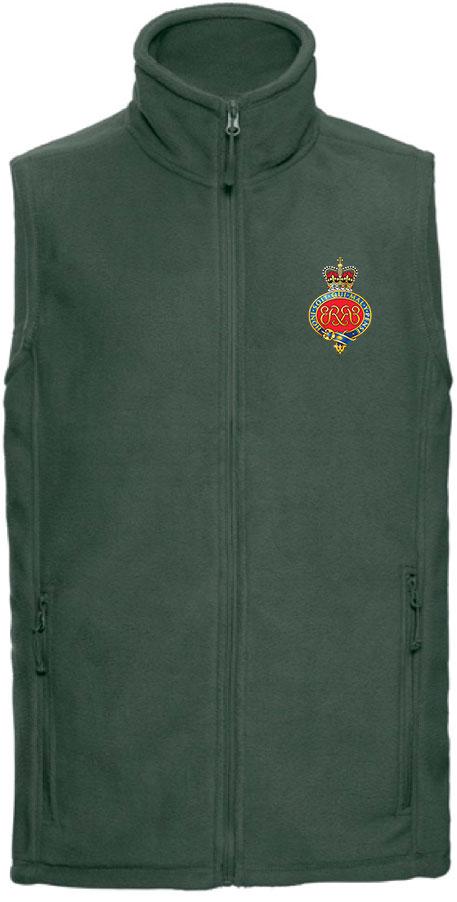 Grenadier Guards Premium Outdoor Sleeveless Fleece (Gilet) Clothing - Gilet The Regimental Shop 33/35" (XS) Bottle Green 