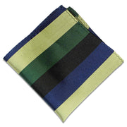 Gordon Highlanders Silk Pocket Square Pocket Square The Regimental Shop Blue/Black/Green/Buff one size fits all 