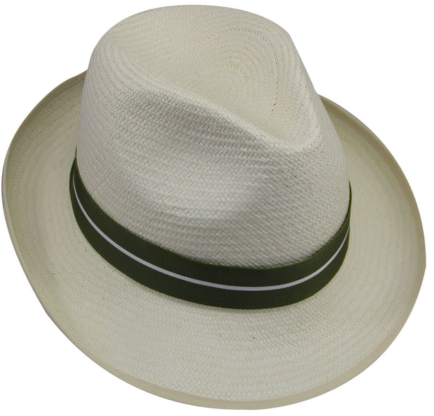 Green Howards Panama Hat Panama Hat The Regimental Shop 6 3/4" (55) green/silver 
