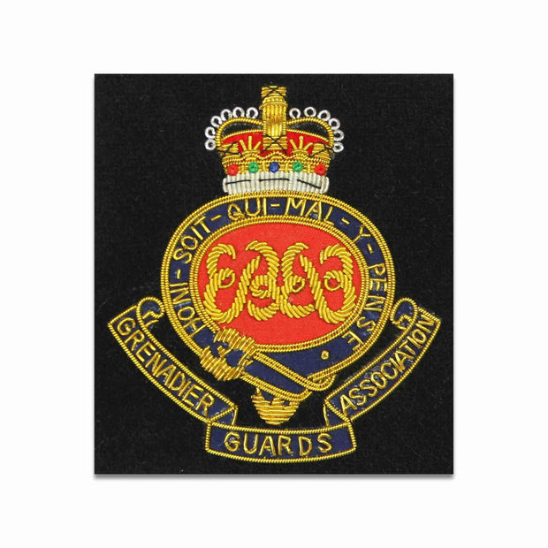 Grenadier Guards Association Blazer Badge Blazer badge The Regimental Shop Black/Gold/Red/Blue One size fits all 