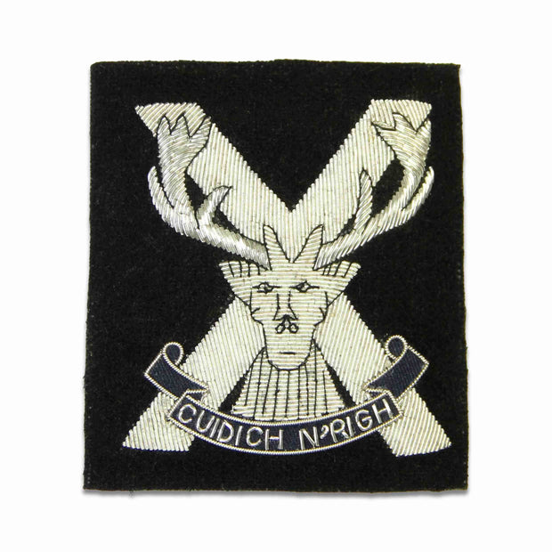 Highland Brigade Blazer Badge Blazer badge The Regimental Shop Black/Silver One size fits all 