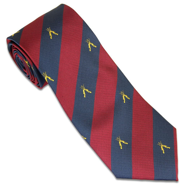 Household Division Snipers' Tie (Polyester) Tie, Polyester The Regimental Shop Navy/Maroon/Gold one size fits all 