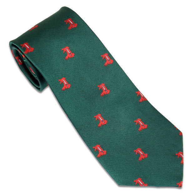 Infantry Battle School Tie (Silk) Tie, Silk, Woven The Regimental Shop Green/Red one size fits all 