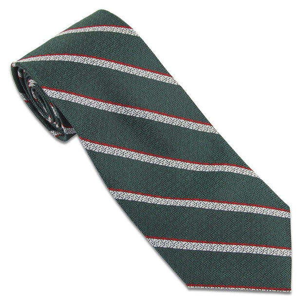 Intelligence Corps Tie (Silk Non Crease) Tie, Silk Non Crease The Regimental Shop Green/Silver/Red one size fits all 