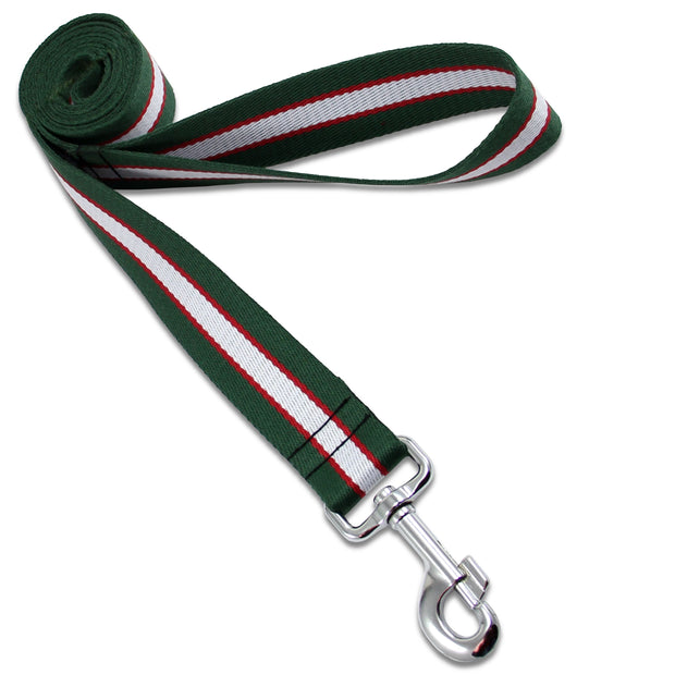 Intelligence Corps Wide Dog Lead Webbing Dog Lead The Regimental Shop Green/White/Red One size - 150cm 