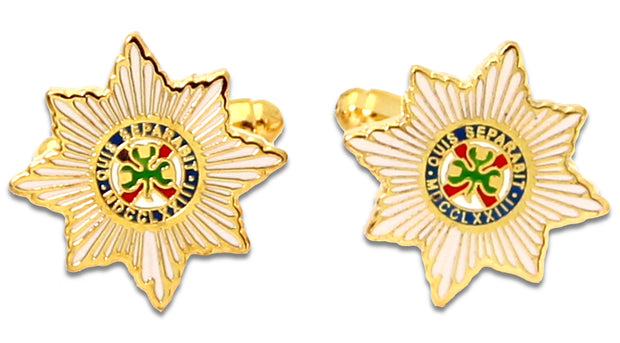 Irish Guards Cufflinks Cufflinks, T-bar The Regimental Shop Gold/White/Red/Green one size fits all 