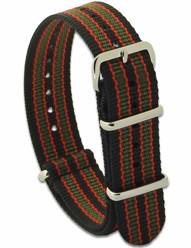 James Bond G10 Watch Strap Watch Strap, G10 The Regimental Shop Black/Green/Red one size fits all 